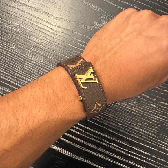 Brown LV Slim Bracelet - Picture 1 of 6